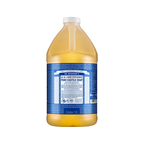 Dr. Bronner's Pure Castile Soap Liquid (Hemp 18 in 1) Peppermint 1.89L