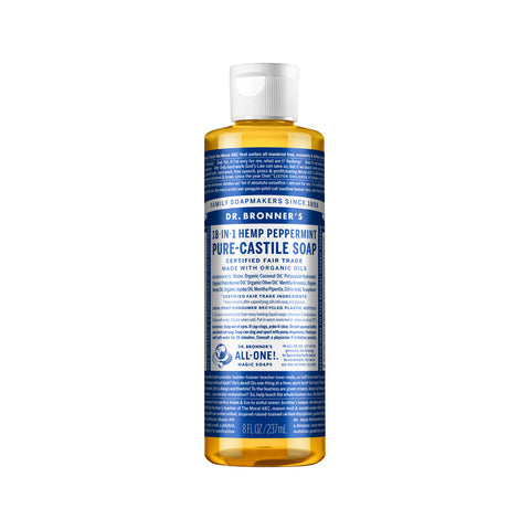 Dr. Bronner's Pure Castile Soap Liquid (Hemp 18 in 1) Peppermint 237ml