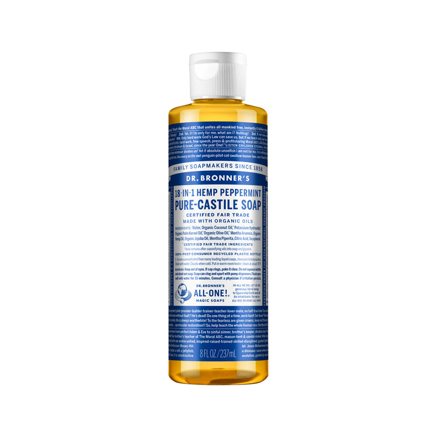 Dr. Bronner's Pure Castile Soap Liquid (Hemp 18 in 1) Peppermint 237ml