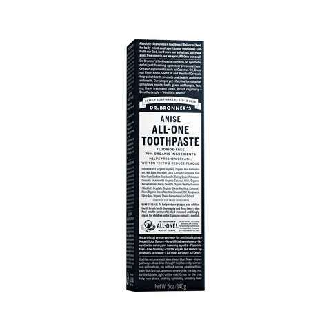 Dr. Bronner's Anise All One Toothpaste 140g