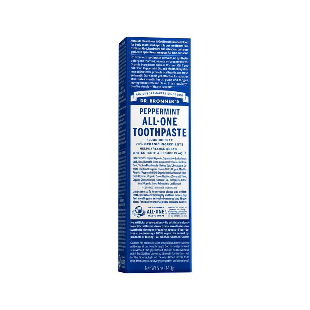 Dr. Bronner's Toothpaste (All One) Peppermint 140g