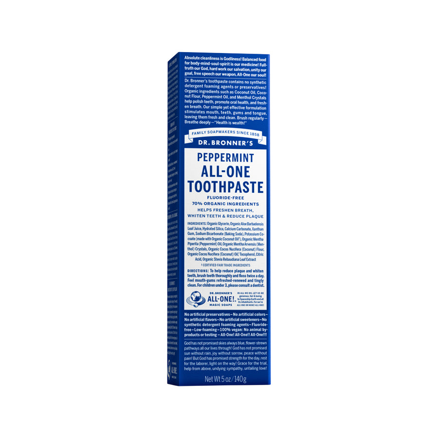 Dr. Bronner's Toothpaste (All One) Peppermint 140g