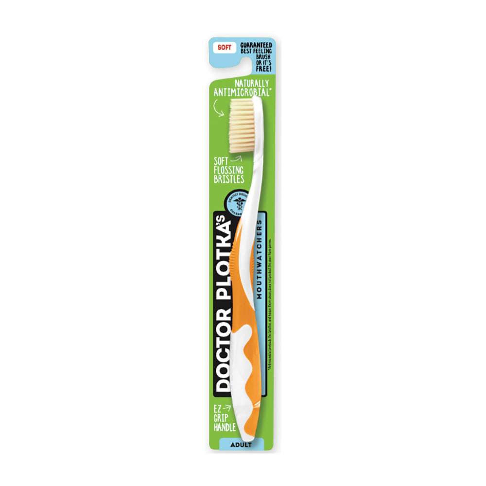 Doctor Plotka's Mouthwatchers Adult Soft Orange Toothbrush
