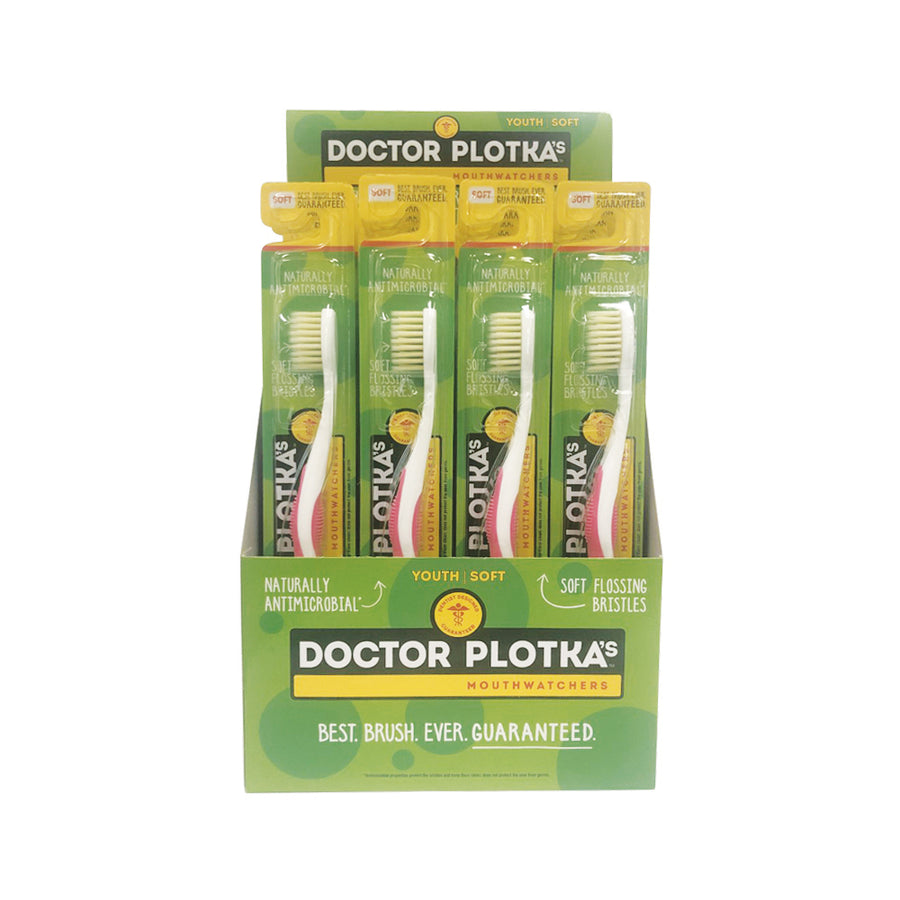 Dr Plotka's MouthWatch Toothbrush Kids Soft Pink x 24 Display