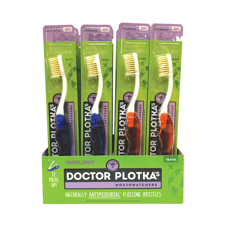Dr Plotkas MouthWatch Toothbrush Travl Adult Soft Mix x24Dis