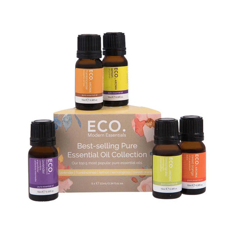 ECO Mod Ess Essential Oil Collection Best Selling Pure Essential Oil 10ml x 5 Pack