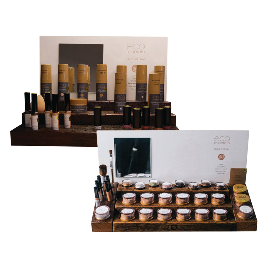 Eco Minerals Display Stand Counter x 2 (Creams and Powders)