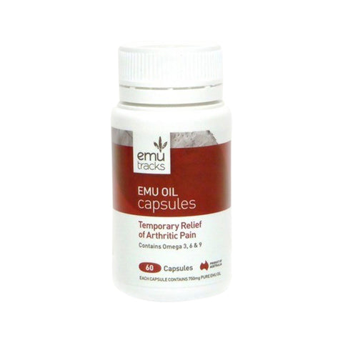 Emu Tracks Emu Oil Capsules 750mg 60 Capsules