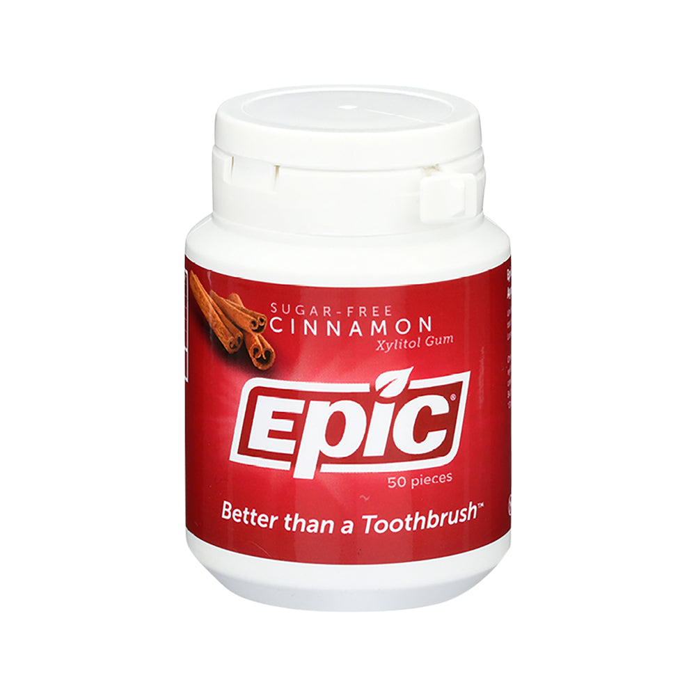 Epic Gum Xylitol Cinnamon 50 Piece Tub