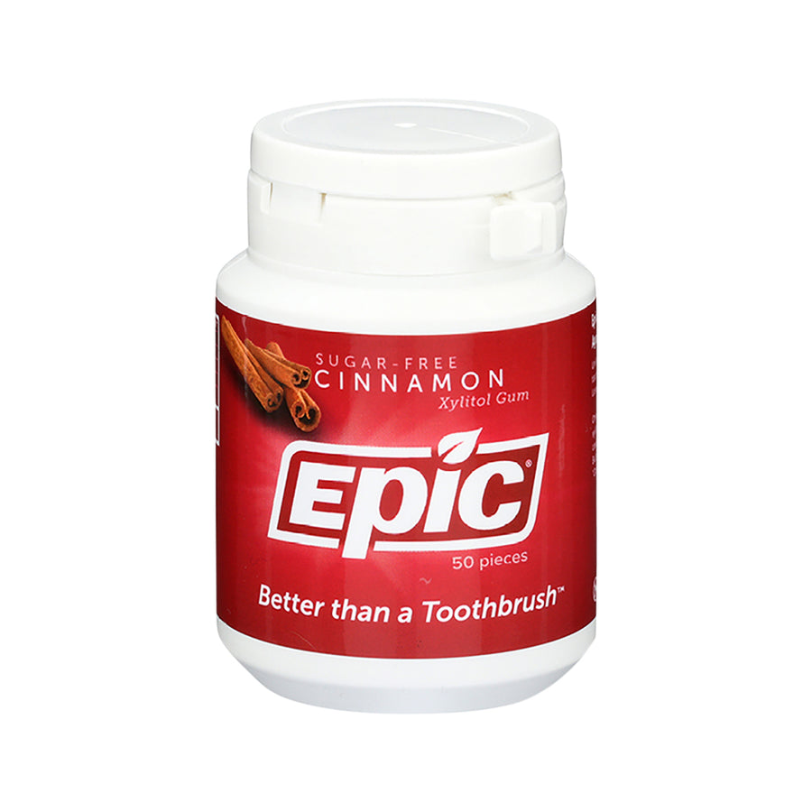 Epic Gum Xylitol Cinnamon 50 Piece Tub