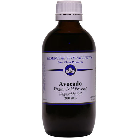 Essential Therapeutics Pure Plant Products Avocado Virgin Cold Pressed Vegetable Oil 200ml