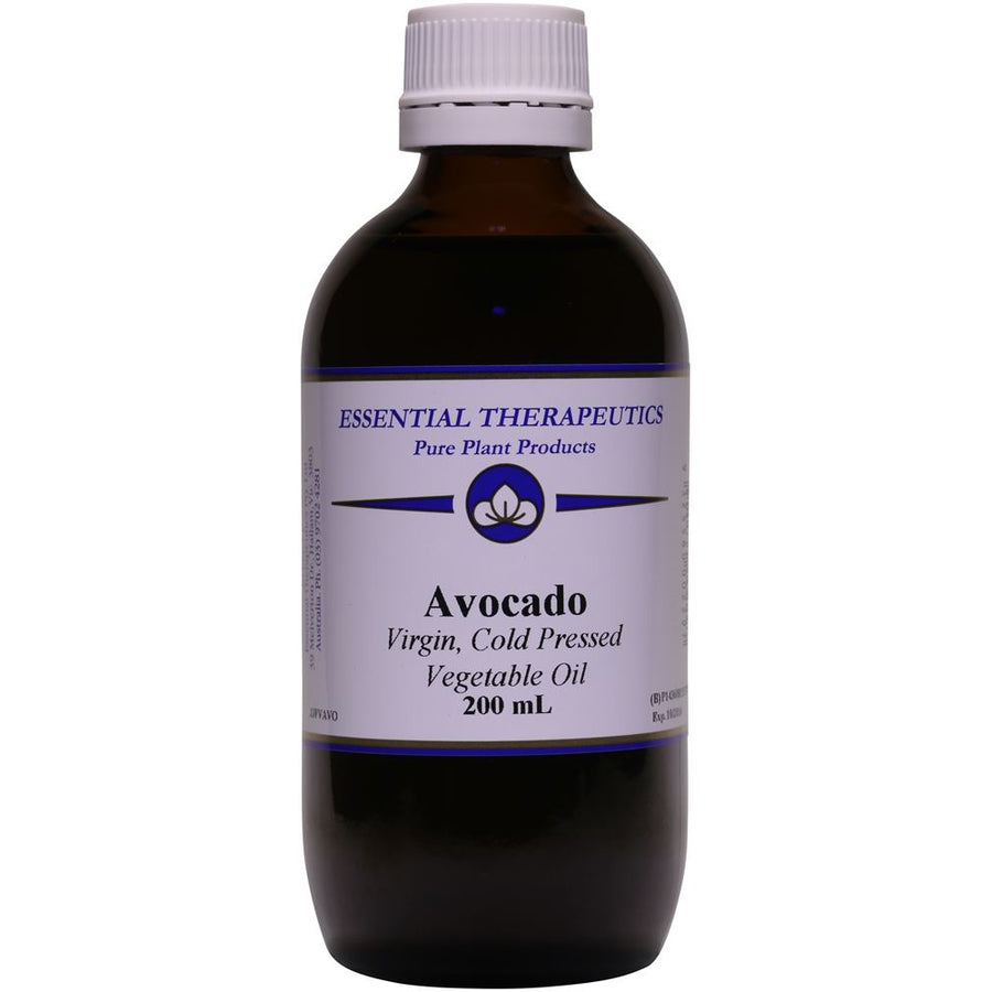 Essential Therapeutics Pure Plant Products Avocado Virgin Cold Pressed Vegetable Oil 200ml