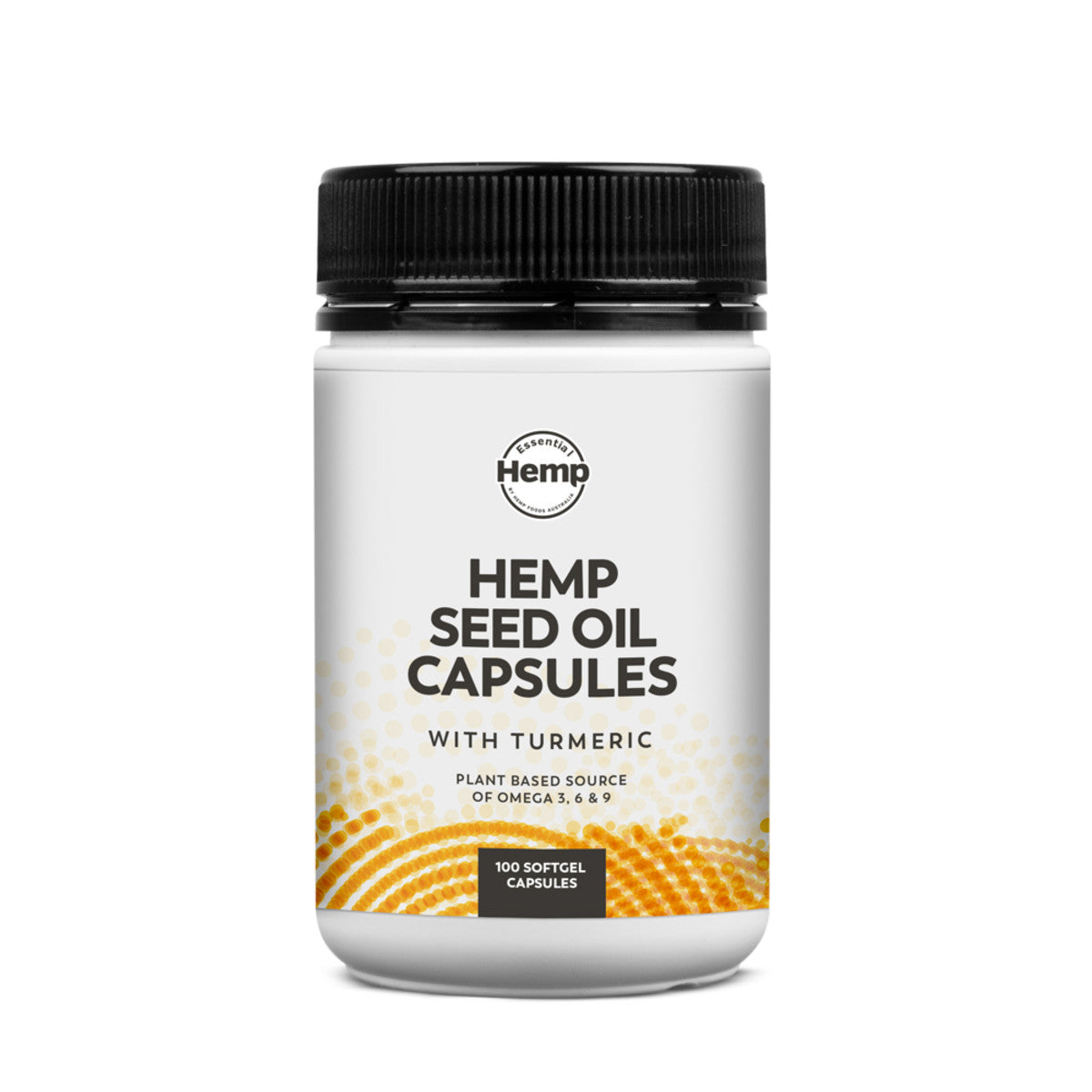 Essential Hemp Hemp Seed Oil Capsules with Turmeric 100c