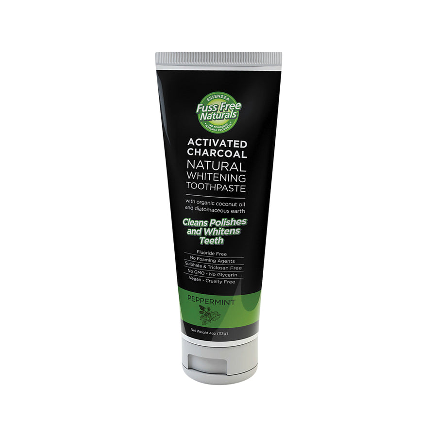 Essenzza Fuss Free Toothpaste Activ Charcoal Peppermint 113g