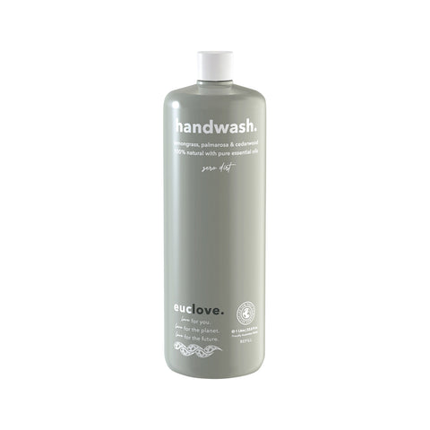 Euclove Handwash Lemongrass, Palmarosa and Cedarwood 1L