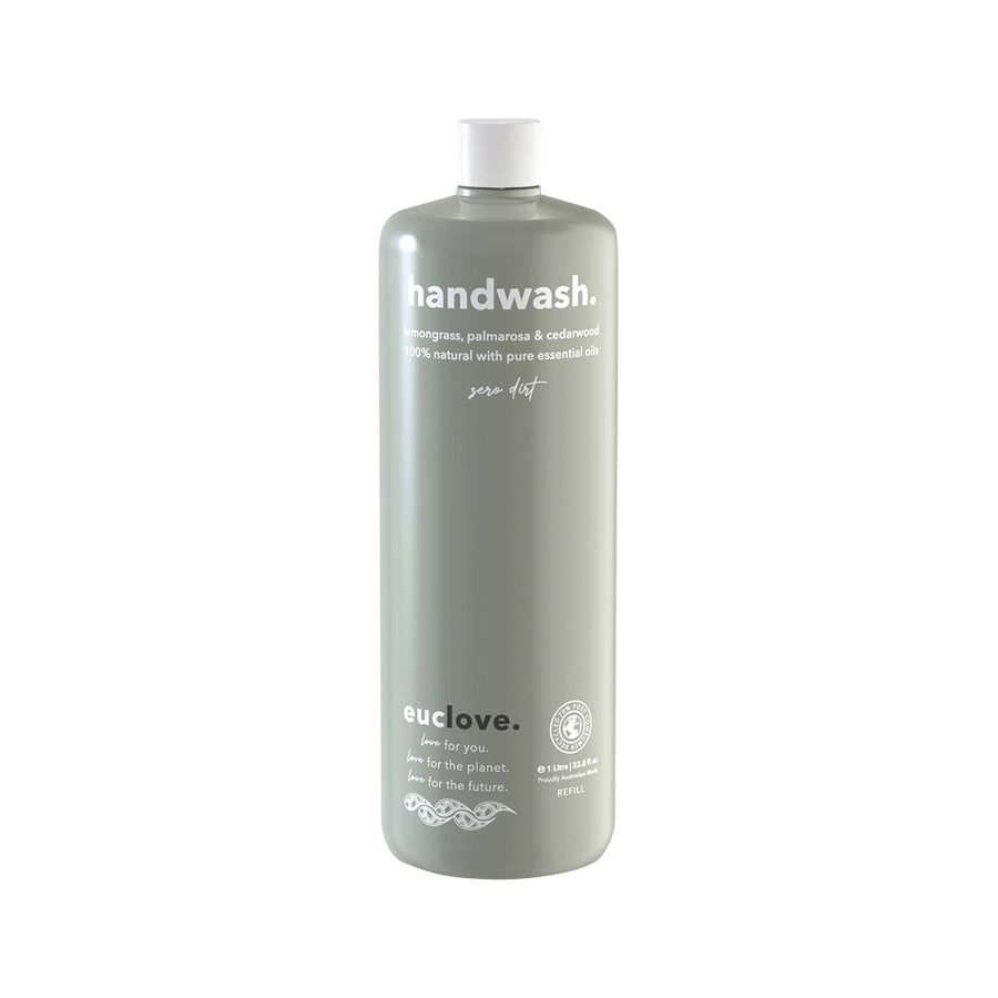 Euclove Handwash Lemongrass, Palmarosa and Cedarwood 1L