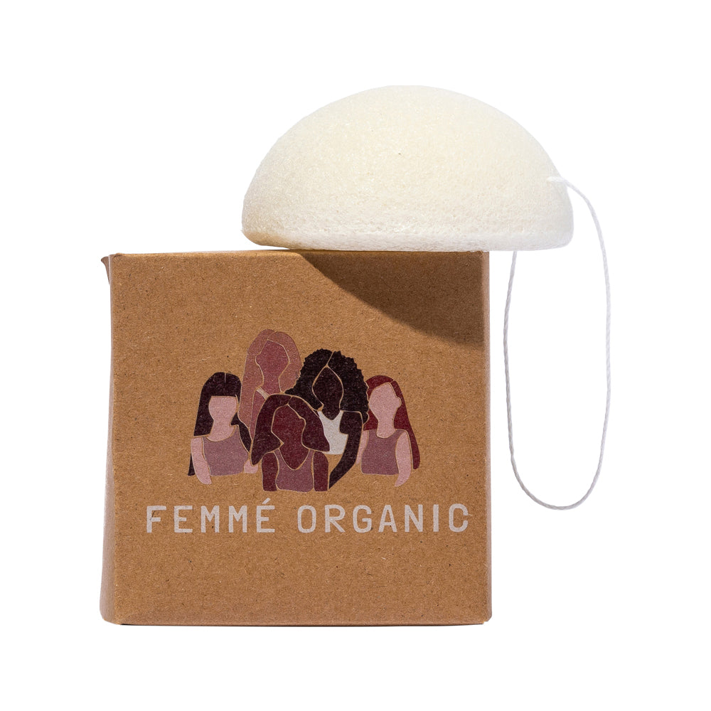 Femme Organic Konjac (Face) Sponge White