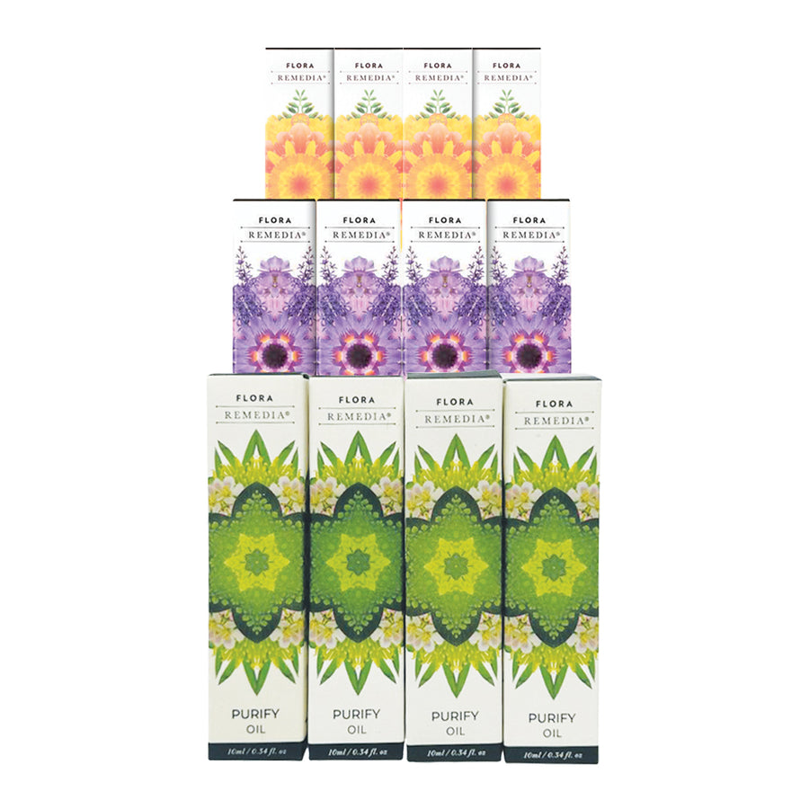 Flora Remedia Display Stand Counter Aromatherapy Oil EMPTY