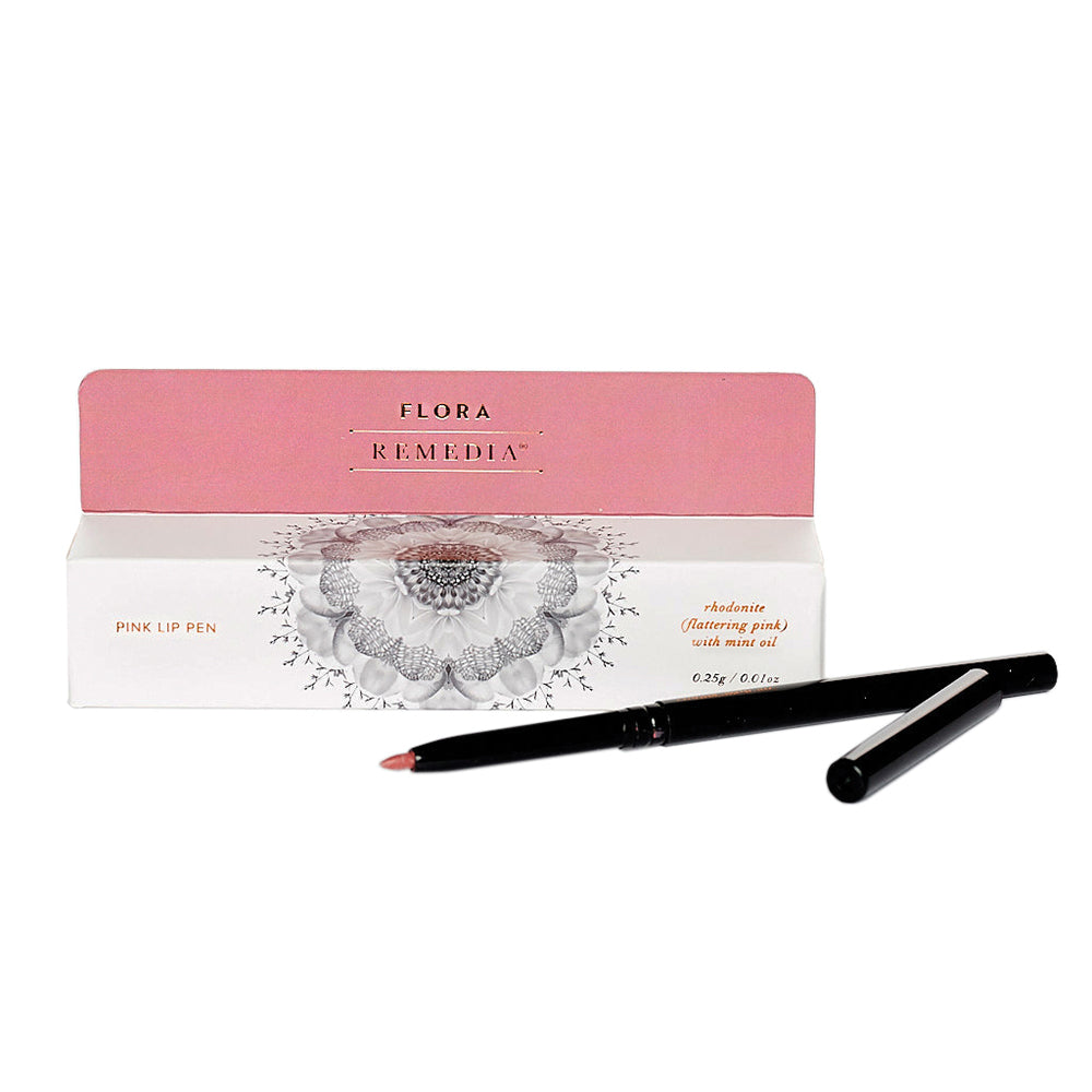 Flora Remedia Lip Pen Pink (Rhodonite with Mint Oil) 0.25g