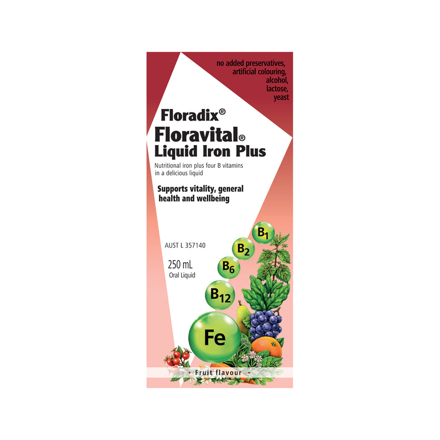 Floradix Floravital Liquid Iron Plus Fruit Flavor 250ml