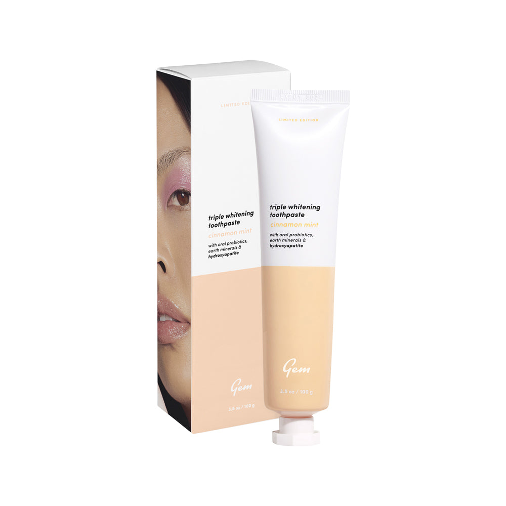 Gem Triple Whitening Toothpaste Cinnamon Mint 100g
