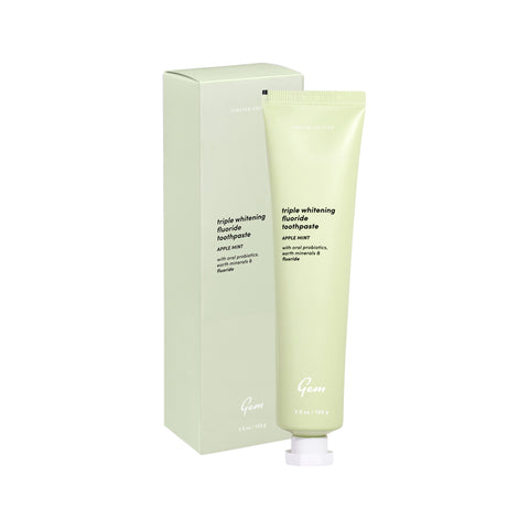 Gem Toothpaste Whitening Fluoride Apple Mint 100g