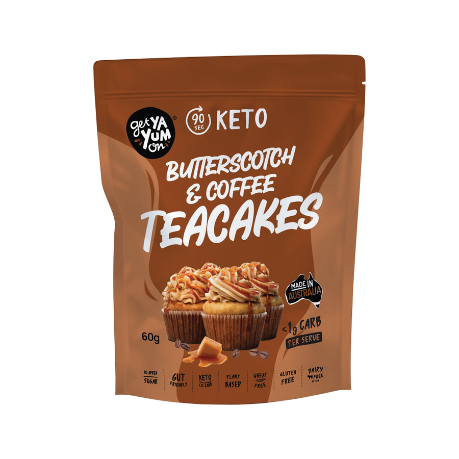 Get Ya Yum On Teacakes Butterscotch and Coffee 60g