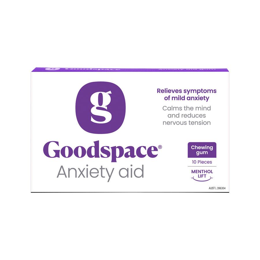 Goodspace Anxiety Aid Menthol Chewing Gum 10 Pieces