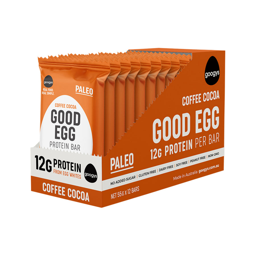 Googys Coffee Cocoa Good Egg Protein Bar 55g