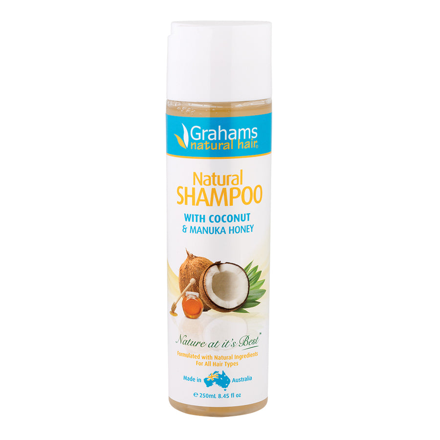 Grahams Natural Shampoo with Coconut & Manuka Honey 250ml