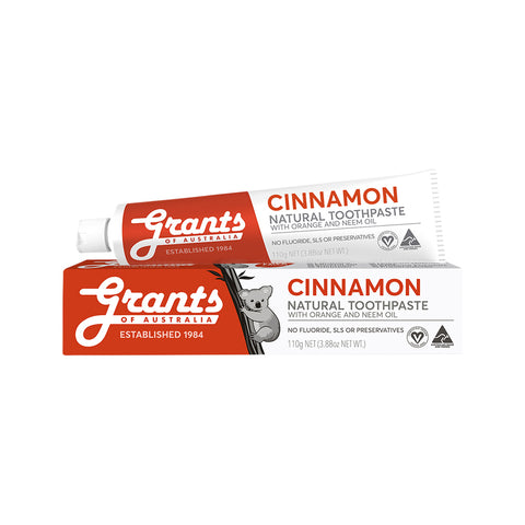 Grants Toothpaste Cinnamon with Orange and Neem Oil 110g