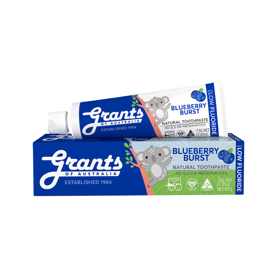 Grants of Australia Blueberry Burst Low Flouride Natural Toothpaste 75g