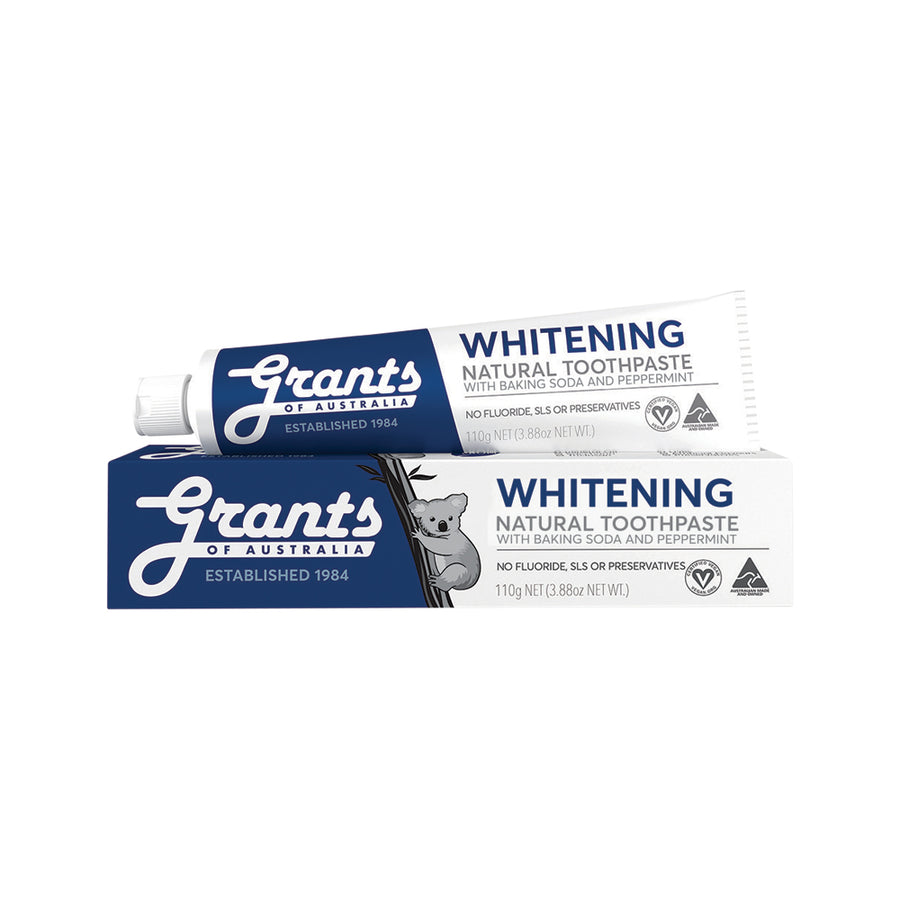 Grants of Australia Whitening Natural Toothpaste with Baking Soda and Peppermint 110g