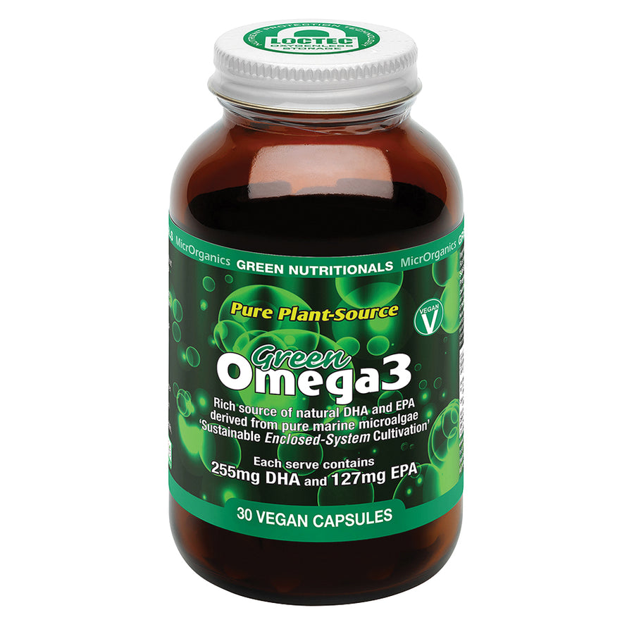 Green Nutritionals by Microrganics Green Omega3 30 Vegan Capsules
