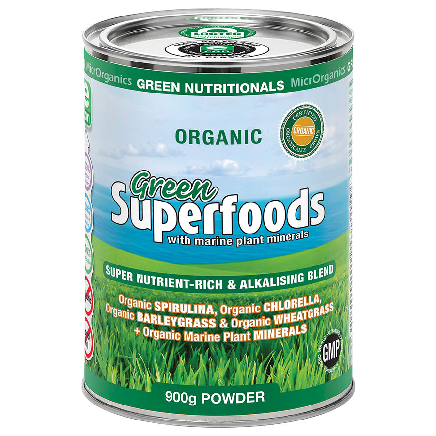 MicrOrganics Organic Green Superfoods Powder 900g