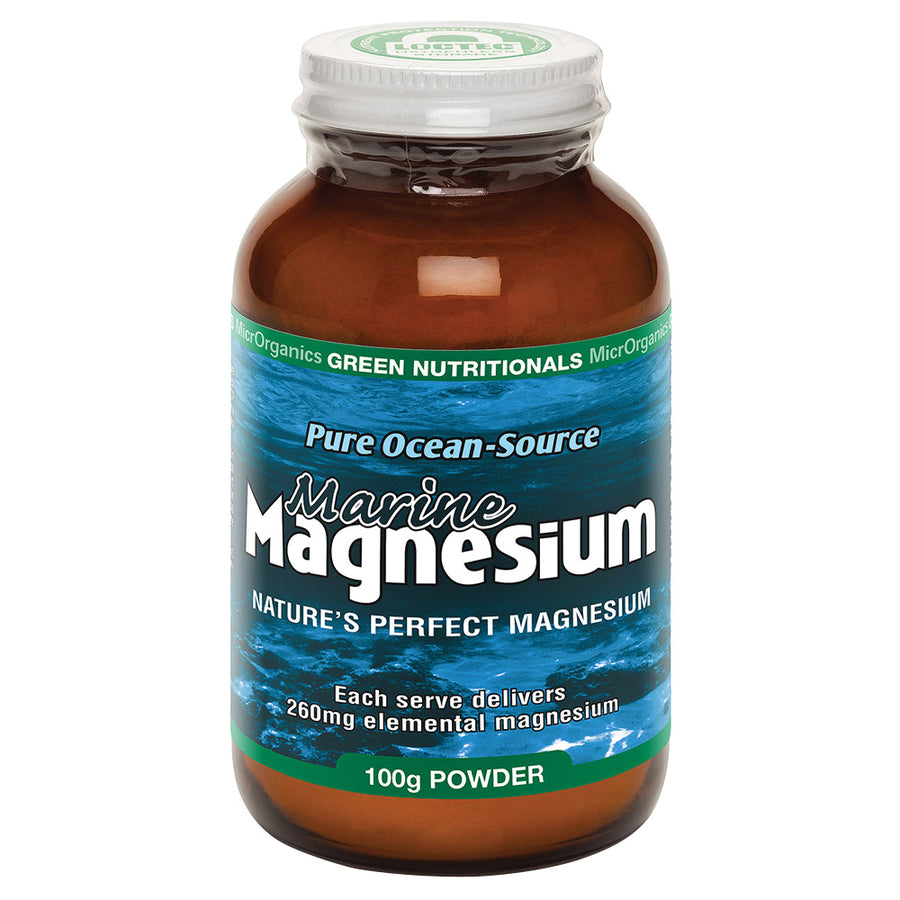 Green Nutrit by MicrOrganics Marine Magnesium Ocean Source Powder 100g