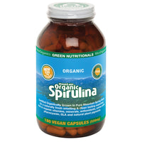 Green Nutritionals by MicrOrganics Mountain Organic Spirulina 180 Vegan Capsules 