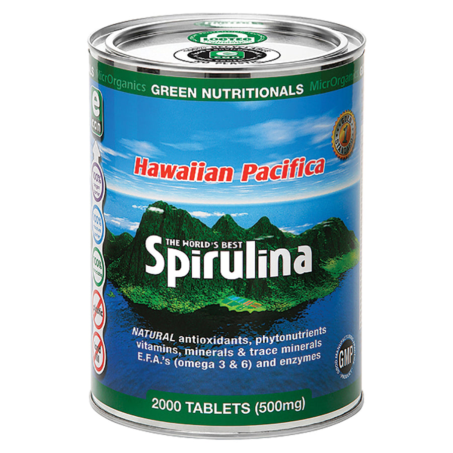 Green Nutrit by MicrOrganics Spirulina Hawaiian Pacifica 500mg 2000t