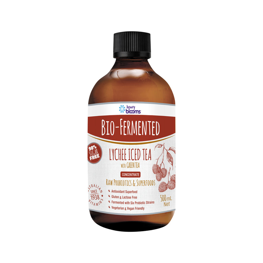 Henry Blooms Bio Fermented Lychee Iced Tea with Green Tea Concentrate 500ml