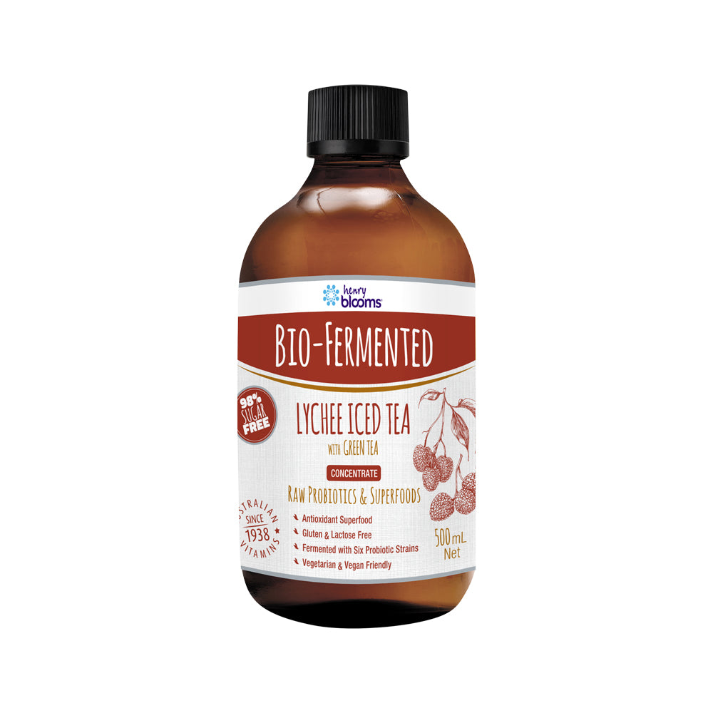 Henry Blooms Bio Fermented Lychee Iced Tea with Green Tea Concentrate 500ml