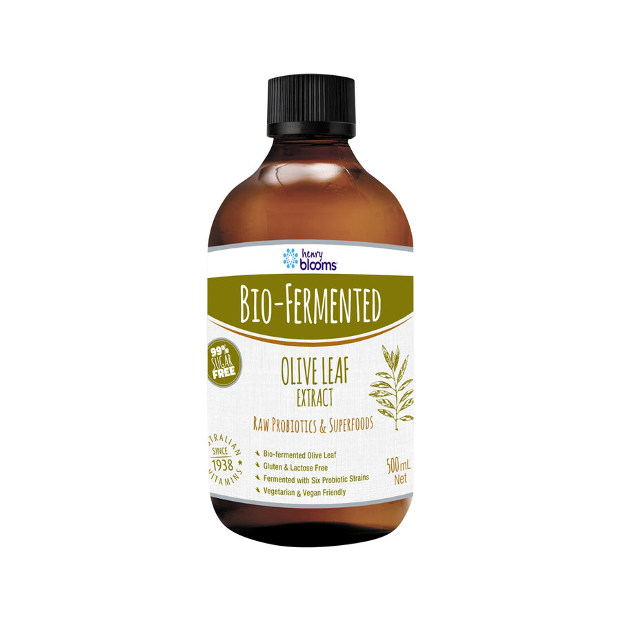 Henry Blooms Bio Fermented Olive Leaf Extract 500mL