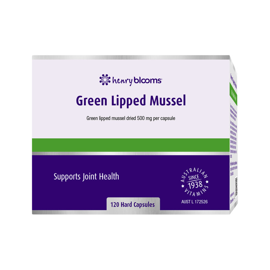 Henry Blooms Green Lipped Mussel 500mg 120 Capsules