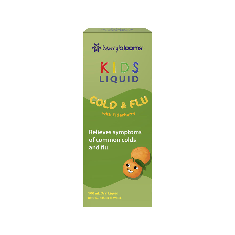H.Blooms Kids Liquid Cold and Flu Orange 100ml
