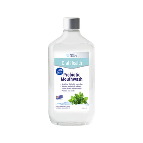 H.Blooms Oral Health Probiotic Mouthwash Peppermint 375ml