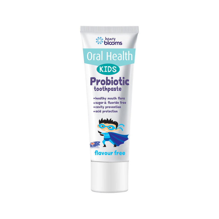 H.Blooms Oral Health Probiotic Toothpaste Kids Flavour Free 50g