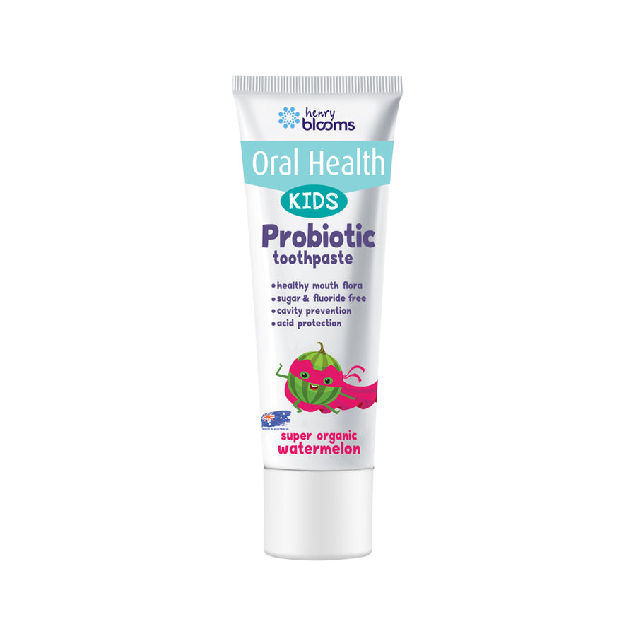 H.Blooms Oral Health Probiotic Toothpaste Kids Organic Watermelon 50g