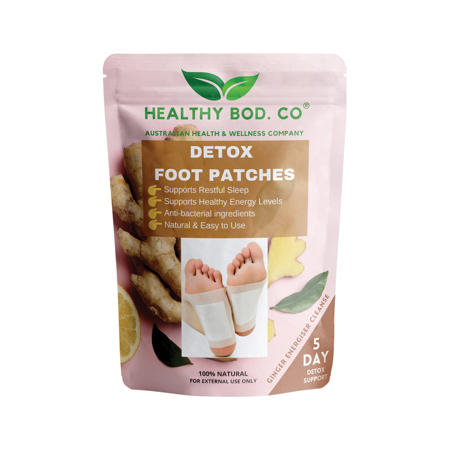 Australian Health and Wellness Co. Healthy Bod Co Detox Foot Patches 10 Patches 5 Pairs