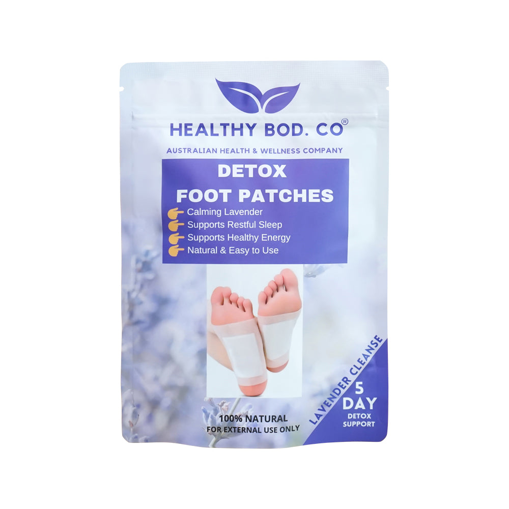 Healthy Bod Foot Patches Detox Lavender x 10 Patches (5 Pairs)