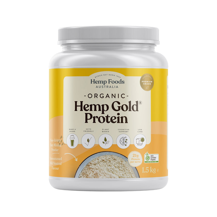 Hemp Foods Aust Organic Hemp Protein Gold 1.5kg