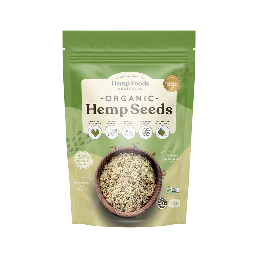 Hemp Foods Aust Organic Hemp Seeds (Hulled) 1kg